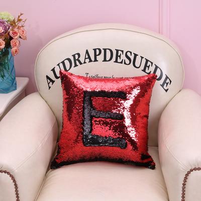 China New Arrival Colorful Reversible Luxury Decorative Anti-static Sublimation Sequin Cushion Cover for sale