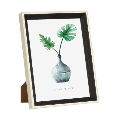 China Wholesale Home Decorative Multiple Rectangle Wood Plastic Photo Frames Decor For Pictures for sale