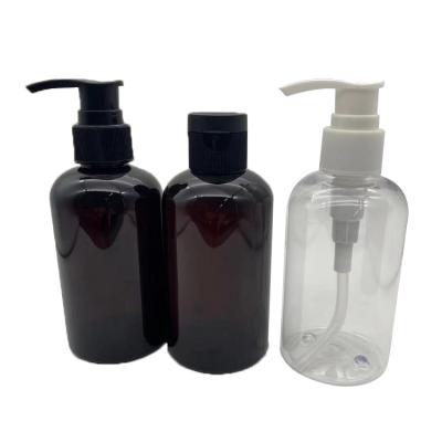 China 360ml 12oz Plastic Cosmetics Bottle And Jars 100% ACP Cosmetic Squeeze Set With Caps for sale