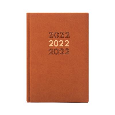 China Custom 2022 Hardcover Planner Agenda Diary Notebook Enrolls Hardcover PU Notebook Custom for sale