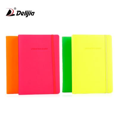 China Cheap bulk undated a5 diaries custom design hardcover book logo with with elastic band for sale