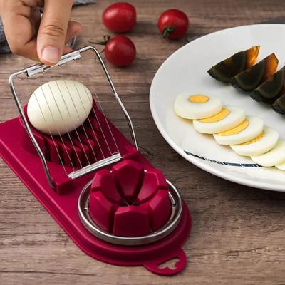 China Sustainable Portable Multifunctional Egg Cutting Artifact Household Preserved Egg Two-In-One Cutter Duck Egg Divider for sale