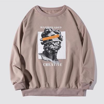 China Anti-Wrinkle and Casual Style Men's New Style Printed Statue Spring Crewneck Sweatshirt College Sweatshirt for sale