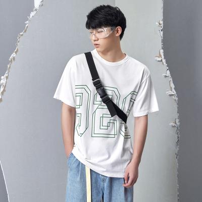 China Unisex Fashion Designer Anti-Wrinkle T-shirt Casual Boxy Graphic Design Tees Custom Printing Men's Digital T-shirts for sale