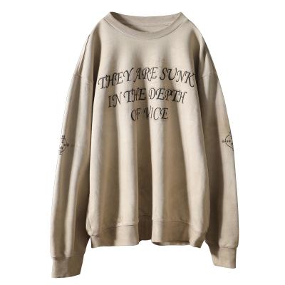 China New Men's Women's Youth Pullover Harajuku Loose Casual Hoodie Fashion Print Sweater Custom Made High-end Anti-shrink Retro Oversized for sale