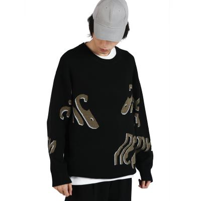 China Multicolor Customized High Quality Anti-shrink Fashion Casual Men's Christmas Street Sweater Round Neck Oversized Sweater for sale