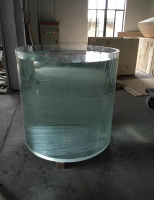 China Large Viable Round Cylindrical Clear Cylindrical Round Tank Aquarium Acrylic Cylinder for sale