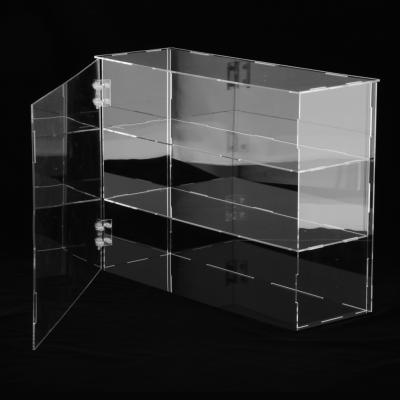 China Dustproof Detachable Clear Acrylic Showcase Storage Holder Cabinet For Model Car Toy Dolls Storage Holder Case Box for sale