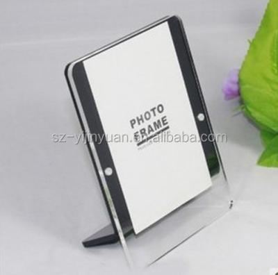 China Eco-friendly Block Fashion Eco-friendly Oblique Acrylic Picture Picture Frame Magnetic Picture Frame for sale