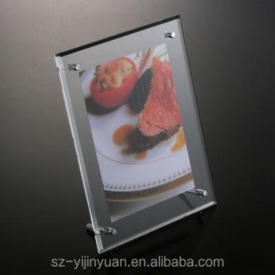 China Eco - Friendly Acrylic Floating Picture Photo Frame For Factory Custom for sale