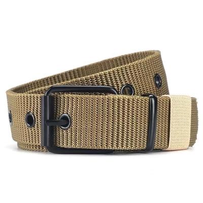 China Factory hot products hole canvas men and women nylon thickening wide, tactical version, woven, individual combat adjustable belt small for sale