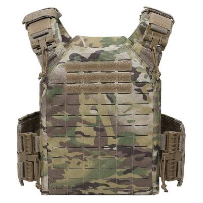 China Custom Outdoor Multifunctional Tactical Carrier Vest Gear TJ Molle Combat Training Breathable Vest for sale