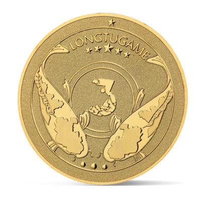 China Promotional Custom Logo 40Mm Gold China Size Brass Silver Angel Challenge Coins Custom Euro Coins Commemorative Metal Coin for sale