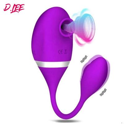 China Vibrate+ Sucking Vibrator Sex Toys For Woman Usb Charging Head 2 Sucking Vibrator 10 Frequency Women Vibrator Silicone Female Masturbation Tool for sale