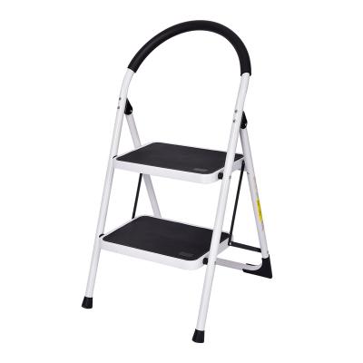 China Steel ladder lightweight folding anti-corrosion anti-collision wear-resistant steel ladders with thickened non-slip wide pedal for sale