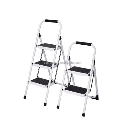 China Folding Ladders Steel Folding Ladder 3 Steps 1M Domestic Ladders 2-3 Steps Carbon Steel, 3.7-5.3kgs 47-70cm 100pcs 260KGS Steel NC; ZHE Modern for sale