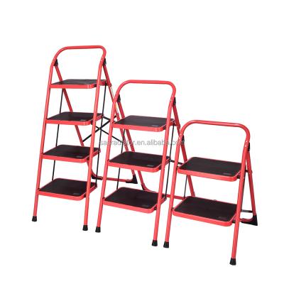 China Household Steel Ladders Step Ladders Folding Ladders Step Ladders Carbon Steel, Contemporary Steel 150kgs Hotel Online Technical Support, Other for sale