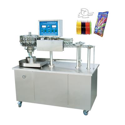 China Automatic Food 10ml 20ml 30ml 50ml 70ml 80ml 100ml 150ml Ice Candy Popsicle Making Seal Topping Filling Machine for sale