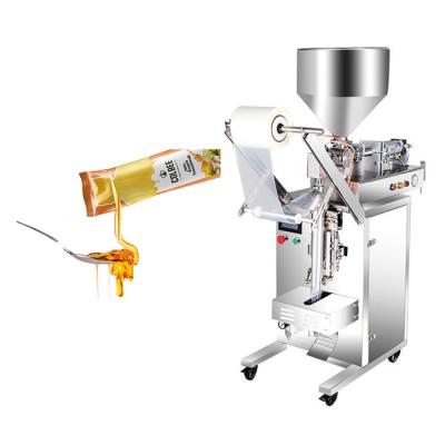 China Automatic High Accuracy Food Piston Honey Curd Jam Sauce Pouch Packing Machine for sale