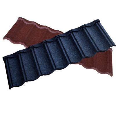 China Newest waterproof wholesales building construction materials for house roof color stone coated metal roof tiles for sale