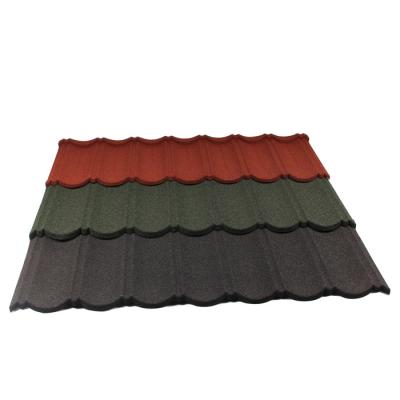 China Hot selling new type popular design waterproof stone coated metal roof tile zinc steel roof tiles for sale