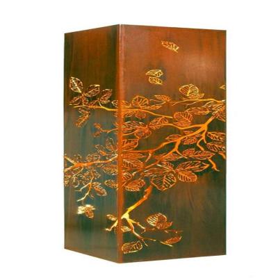 China Easy installment steel fence corten steel garden screen art for sale