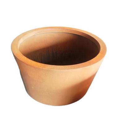 China CLASSIC High Quality Corten Steel Assembly Planter Metal Flower Modern Design Garden Plant Pot for sale