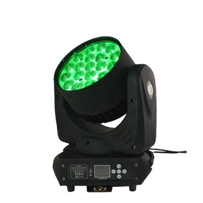 China Zoom 19PCS 15W RGBW LED Stage Moving Light Moving Zoom 19 LED Wash Light Led Stage Lighting for sale