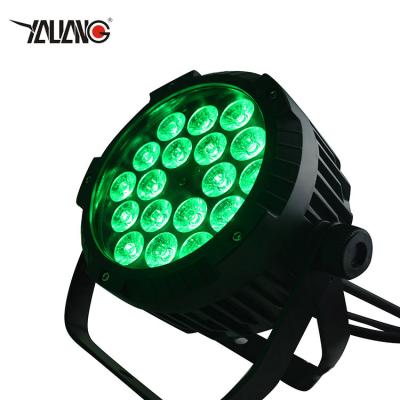 China Stage lights high quality 18pcs 15w rgbwa waterproof led par light uv ip65 led box par64 led par stage lighting for sale