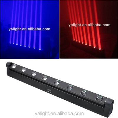 China 8*10w ​​4in1 quad led moving led beam 115x33x21cm (2 PC pinspot sweeper) for sale