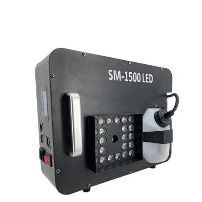 China 1500W Smoking Machine 24pcs Led RGB 3in1 Stage Effect Fog Machine 1500w Led Fog Machine 3L for sale