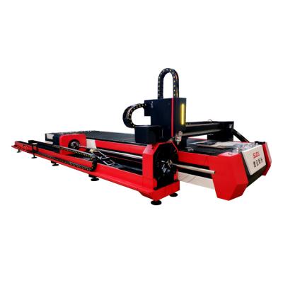 China Laser REDUCING SUDA FC1530 1000w 1500w High Class Rotary CNC Fiber Laser Strip Cutting Machine Price For Tube And Plate for sale