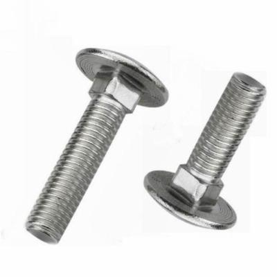 China Factory Price Round Screw M14 DIN903 Carriage Bolts Carbon Steel 304 Stainless Steel Carriage Bolt for sale