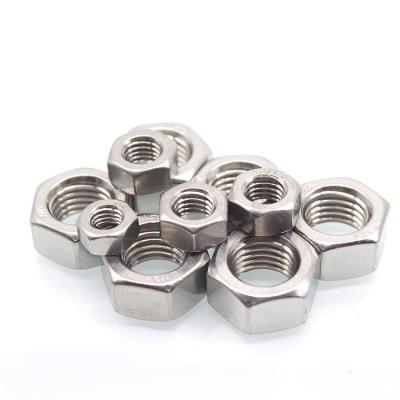 China DIN934 SS304 SS316 Heavy Industry Stainless Steel Hex Nut Metric Hex Nuts for sale