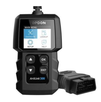 China TOPDON AL300 Full OBD2 Scanner Car OBDII Diagnostic Tool Auto Code Reader Fault Code Read Engine Check Smog Test Turn Of for sale