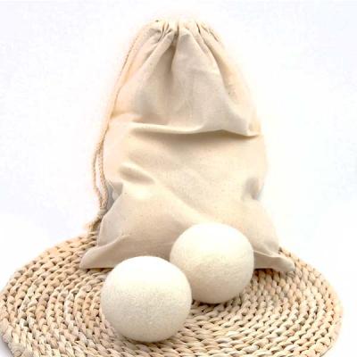 China Odor Elimination / Dehumidification 7 Cm Diameter RWS Organic Wool Dryer Ball With Cotton Bag Optional for sale