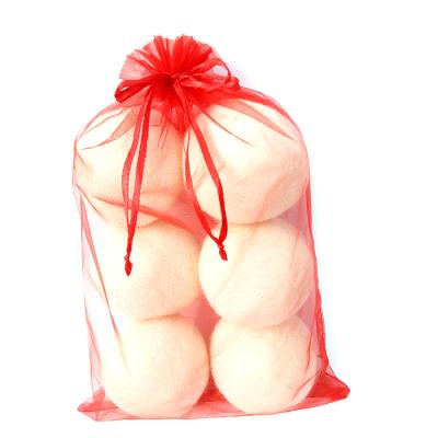 China Wholesale 6 Pack Eco-fiendly Organic Handmade New Zealand Wool 100% Drier Balls For Laundry for sale