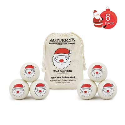 China Odor Elimination / Dehumidification Christmas Gift Wool Balls Handmade Woolen Laundry Drier Balls for sale