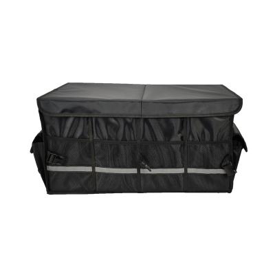 China XXL Car Back Seat Storage Basket Folding Strong Car Trunk Organizer With Handle for sale