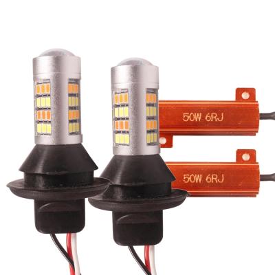 China 2Pcs P21W PY21W W21W LED Canbus Dual DRL Auto Lamp Error Free 1156 BA15S T20 Color 1156 Lamp Universal Auto LED Turn Signal Lights for sale