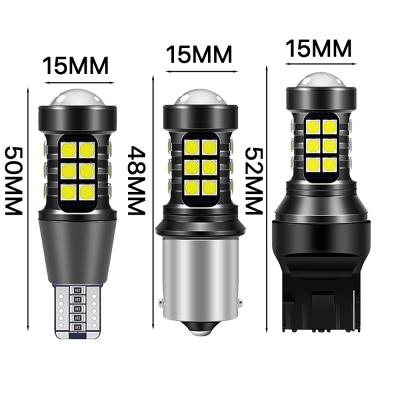 China S25 27SMD 1156 P21W BA15S LED BAY15D BAU15S PY21W T20 LED 7440 7443 W21W 3157 P27/7W 1157 led bulbs for turn signal light 12V universal for sale