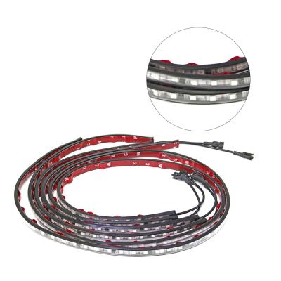 China ADT LED Undercar Decoration Glow Light 60CM 90CM Show Car RGB Light Kit APP Control 5050 LED Strip Universal for sale