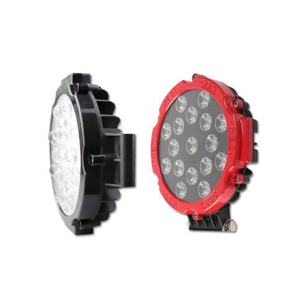 China Hot Selling Super White Work Light 6000lm Universal Direct Sales 51W 42MM Universal Aluminum 6000k Red Or Black Housing WORK LIGHT 51W 42MM LED WORK LIGHT for sale