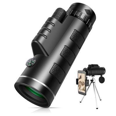 China High Power 40X60 Telescope Mobile Phone Lens BAK4 Night Vision Pocket Simple Dim Telescope 15.5*4.5*5.5cm/6.1*1.8*2.2in for sale