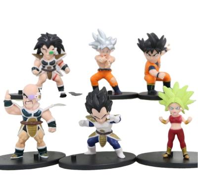 China Cartoon Toy Anime super saiyan action number 6 vegeta action figures in dbz set super saiyan action number vegeta for sale