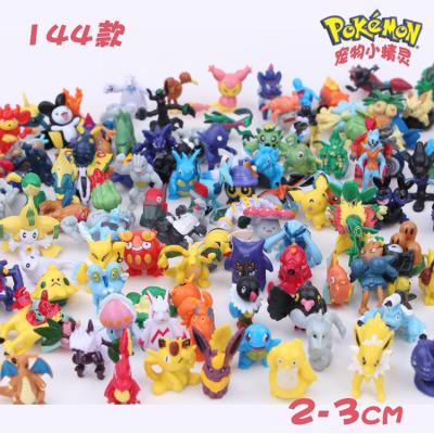 China 2021 Hot Selling Wholesale Anime Cartoon Toy 2-3cm 144 Pieces Action Number Set PVC for sale