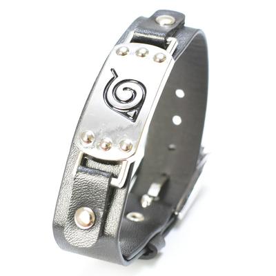 China Casual/sporty ready to ship popular anime alloy bracelet wholesale peripheral leather wristband wristband for sale