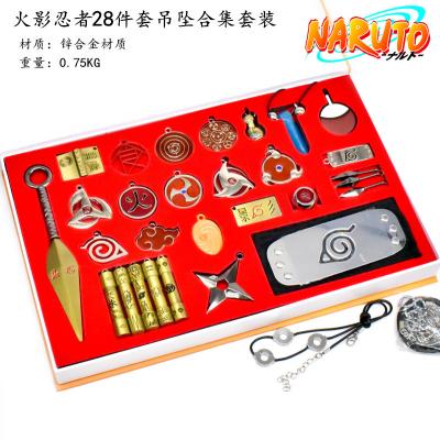 China art & Anime collectable weapon collection complete box set hardware headband human column necklace knife main chain buckle model for sale