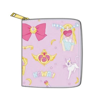 China Moon Anime Zipper Waterproof Wallet Sailor SM Cartoon Anime Short Purse Coin Pouch for sale