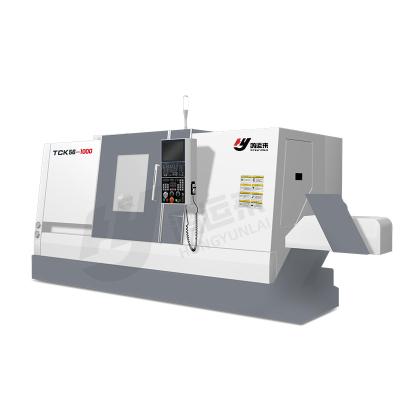 China Heavy Duty Construction Material Stores TCK56-1000 CNC Lathe and Mini Milling Machine CNC Lathe Machine for sale